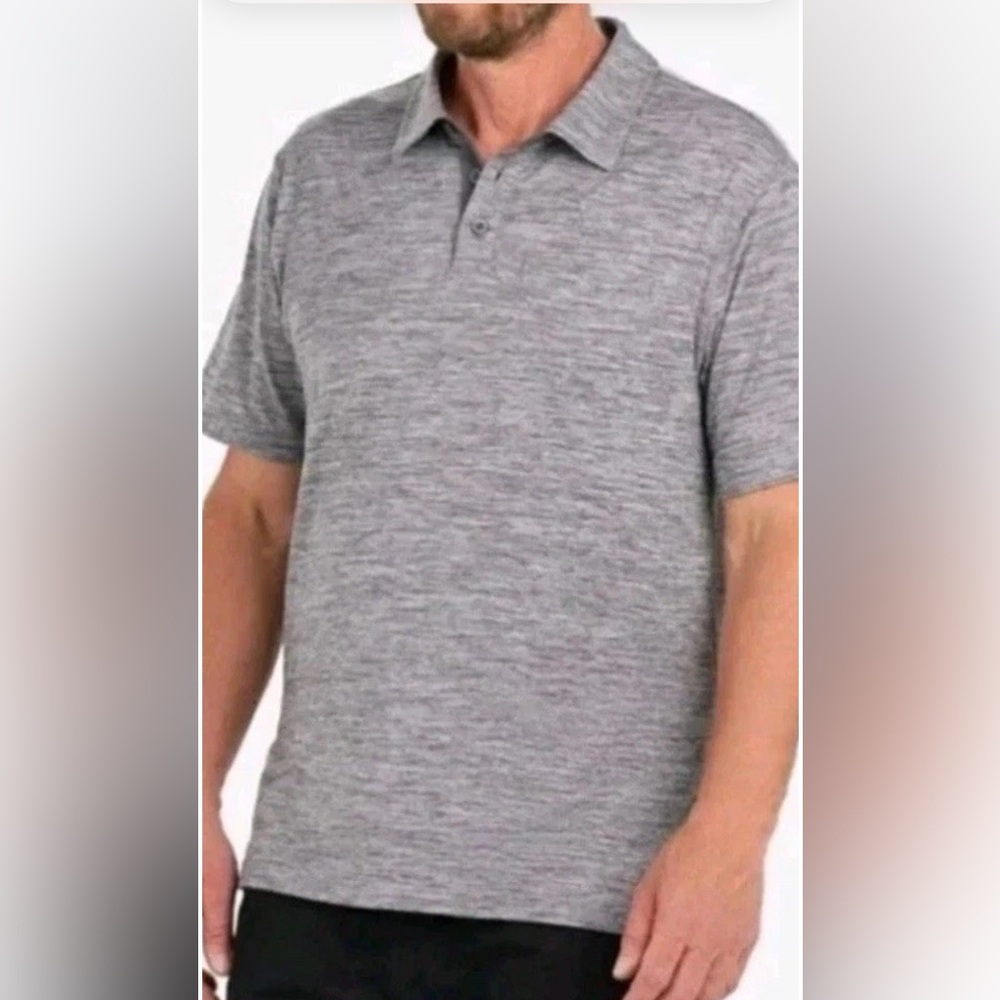 Ski-doo Men’s XL Grey Short Sleeve Polyester / Spandex Polo Casual Shirt New